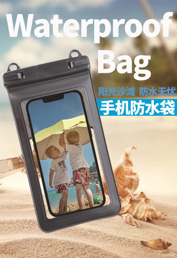 Waterproof Phone Case – Swimming & Diving Dry Bag 
 7.4 inch