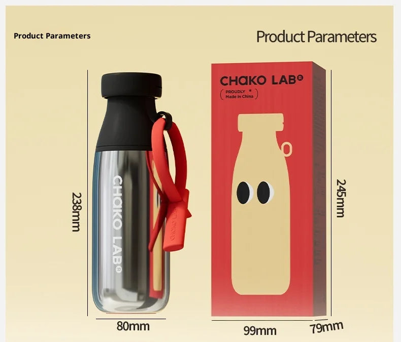 Chakolab 520MLStainless Steel Thermos Cup Large Capacity For Water Milk Coffee Cup Outdoor Camping Water Glasses For Winter