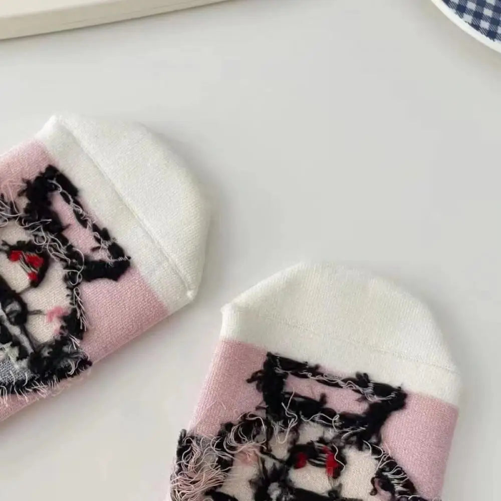 5pairs Japanese Anime Chibi Maruko ,cotton Short sock Sweat absorption keep warm adult Children Sock