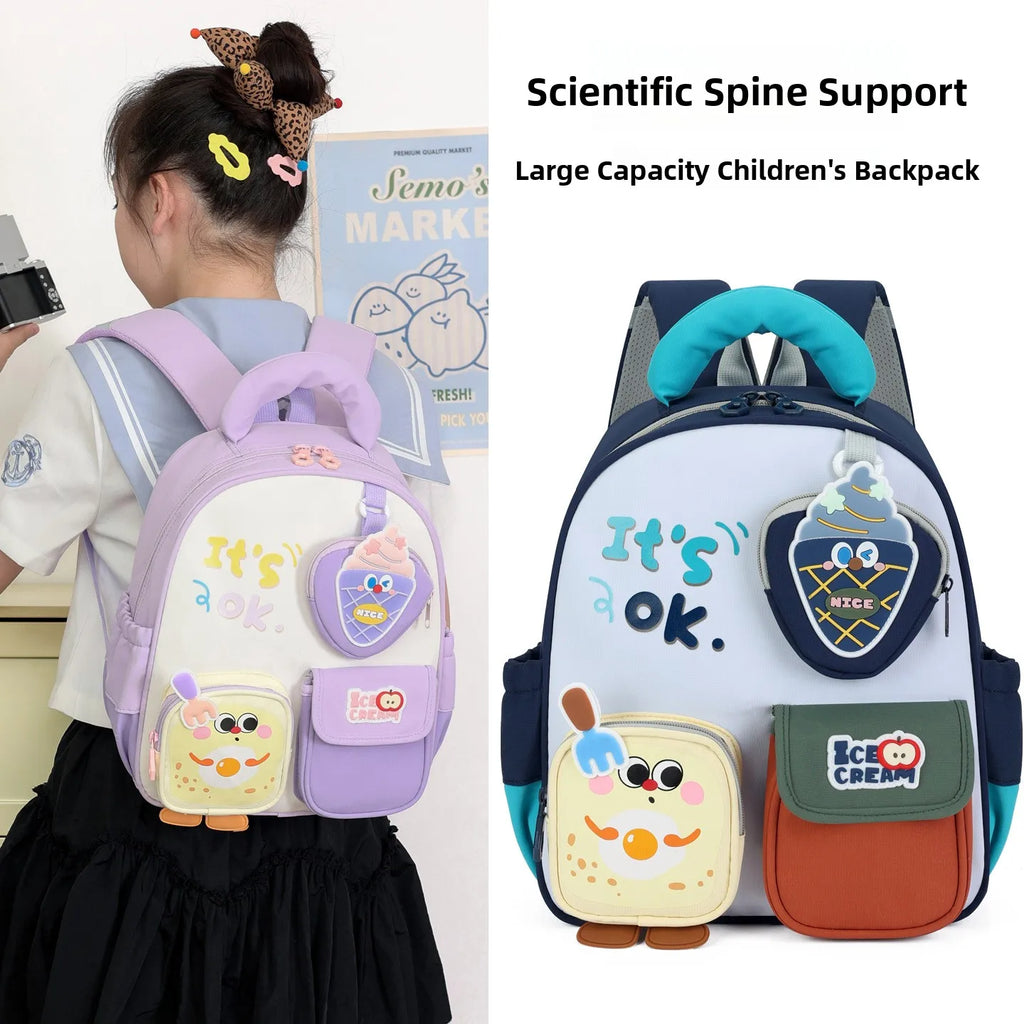 Cute Ice Cream Kids Backpack