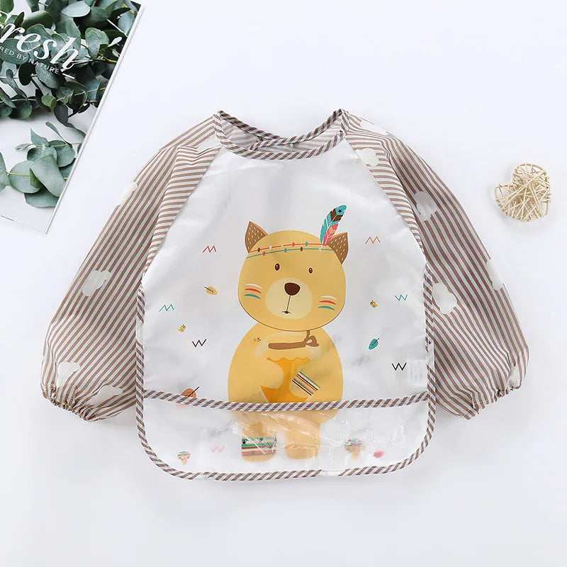 Kids Long Sleeve Feeding Bib