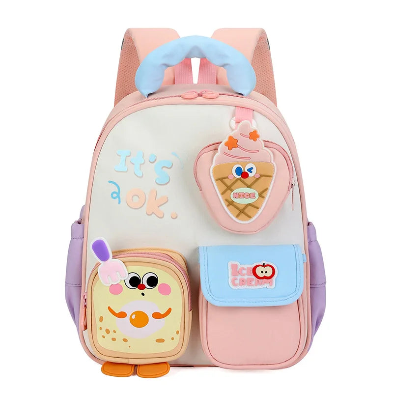 Cute Ice Cream Kids Backpack