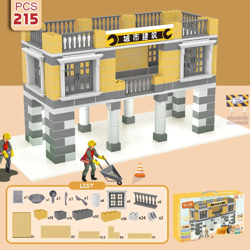 Brick Dollhouse Casa Miniature With LED Kit Mini Villa Building Model Doll Houses Assemble Toy for Children Gifts