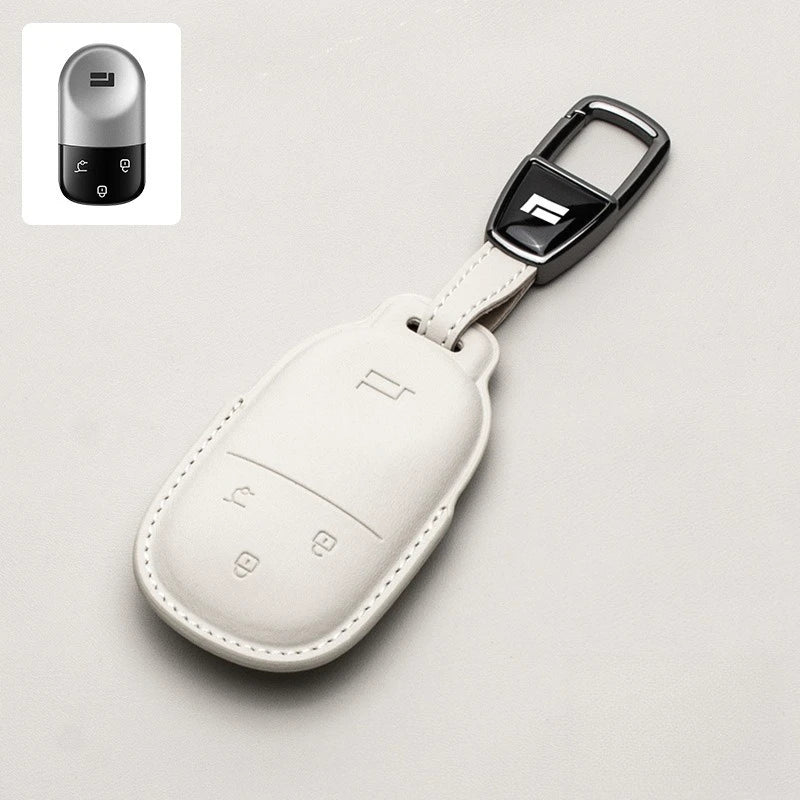 Rox01 2024 2025 2026 Car Leather Key, Cover Remote Case Cover Car Keychain Holder Bag Accessories