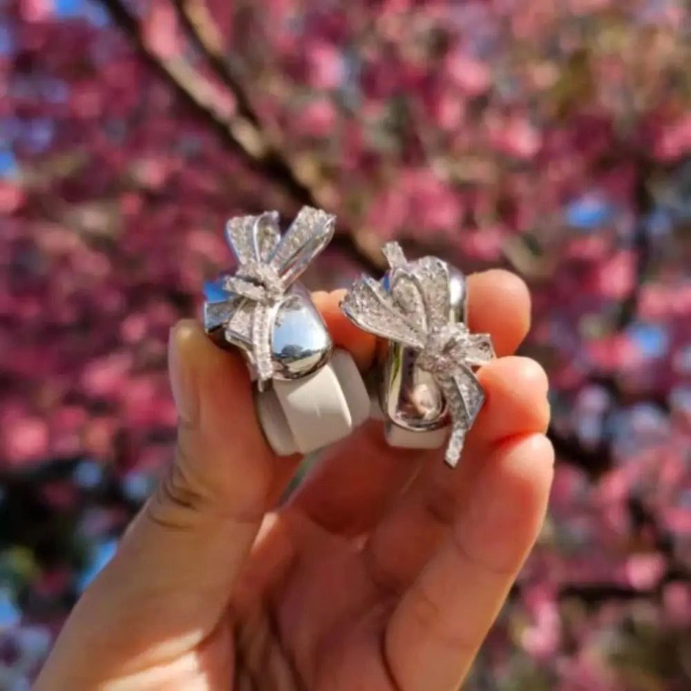 Headphone Diameter Buckle Zircon Rotatable Headphone Decoration Clip