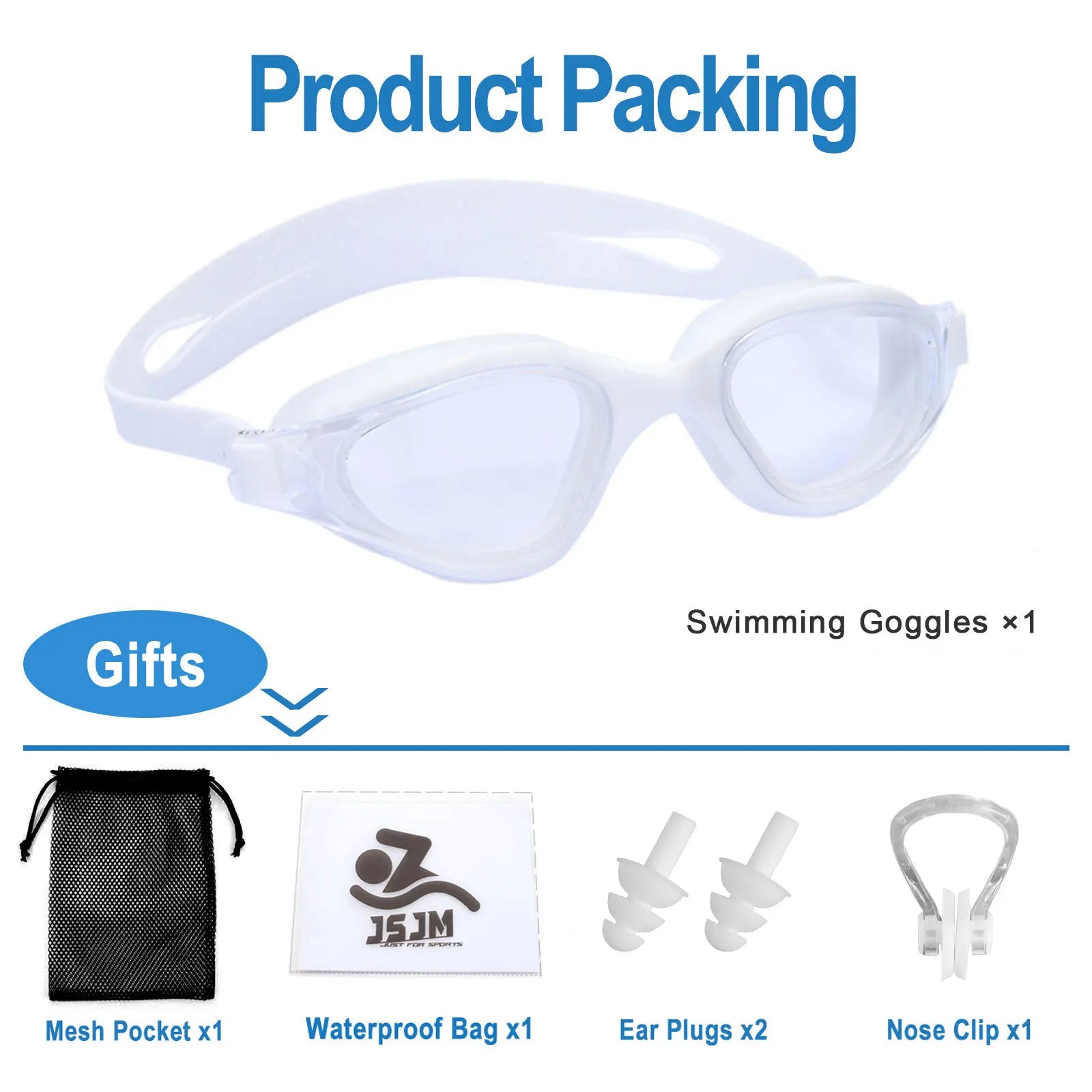 Unisex Swimming Goggles – Anti-Fog Swim Glasses