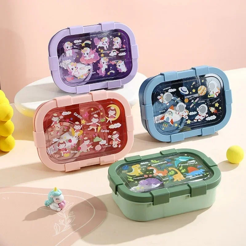 Cute Portable Compartment Kids Lunch Box
