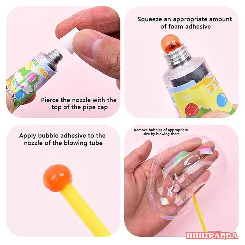 4PCS Nostalgic Toys Magic Bubble Glue Blowing Ball