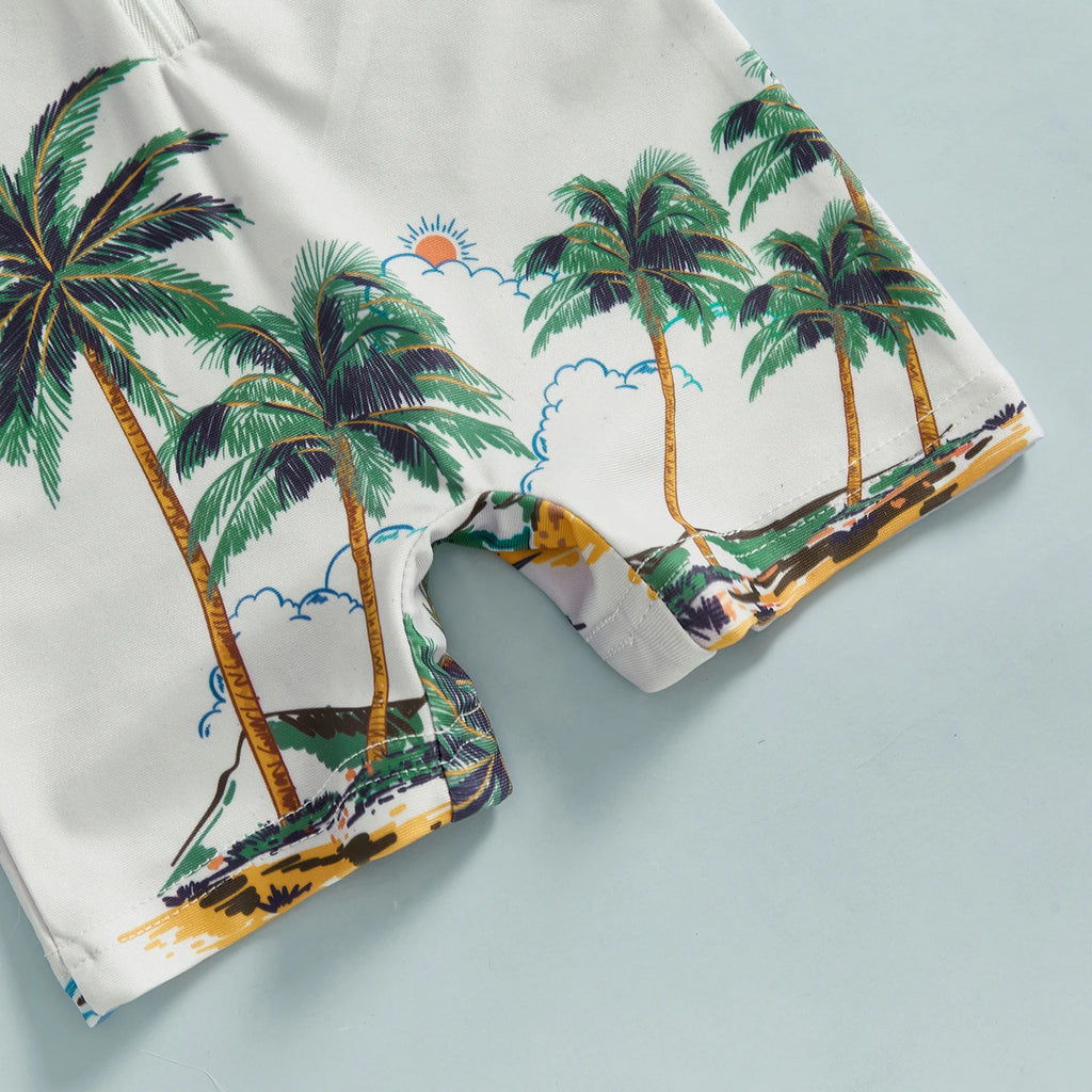 For Baby Boy & Girl Short Sleeve Swimsuit