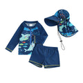 Baby Boys Swimwear Fish Print Long Sleeve set