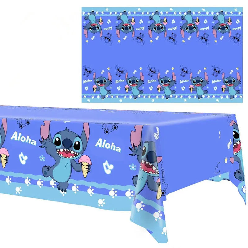 Lilo&Stitch Party Supplies Cup, Plates, Tablecloth, Balloons, Cake Toppers, Gift Box Birthday Party Decoration