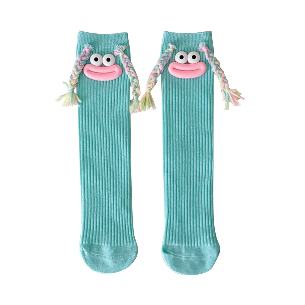 Funny Colorful Cartoon Knee-High Socks