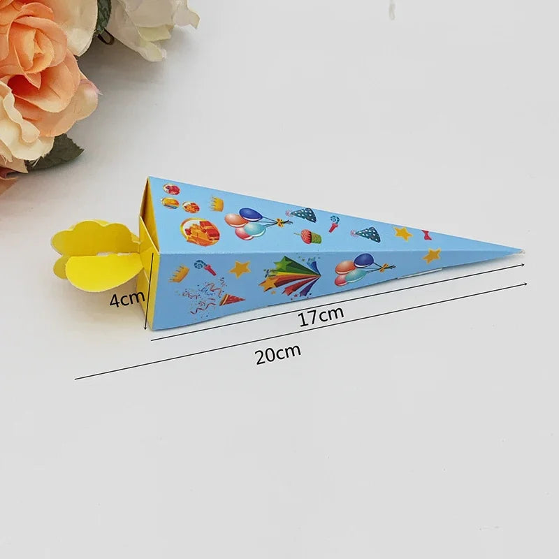 25PCS Ice Cream Cone Candy Boxes – Cute Party Favor Packaging