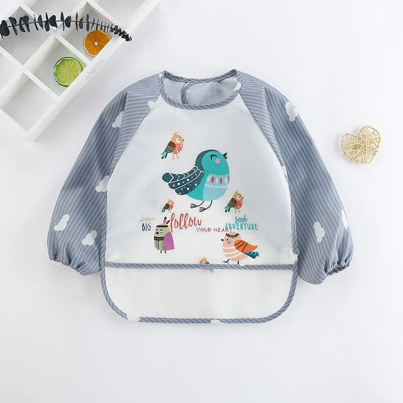 Kids Long Sleeve Feeding Bib
