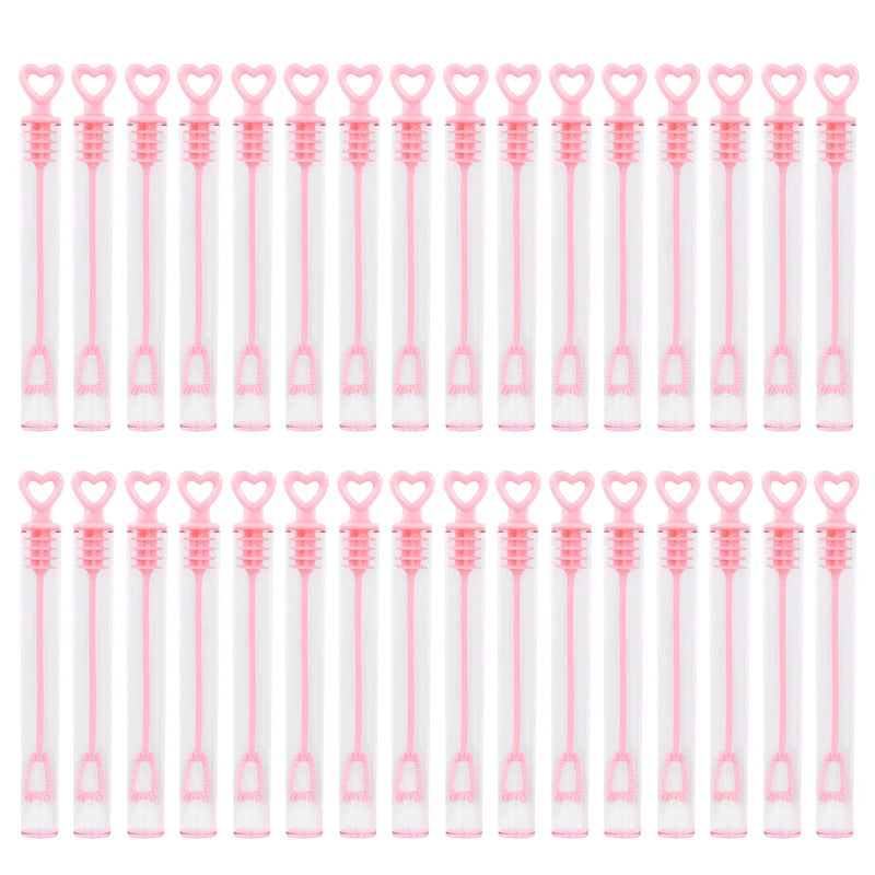 10–50pcs colorful heart bubble bottles – fun kids party favors and gifts.