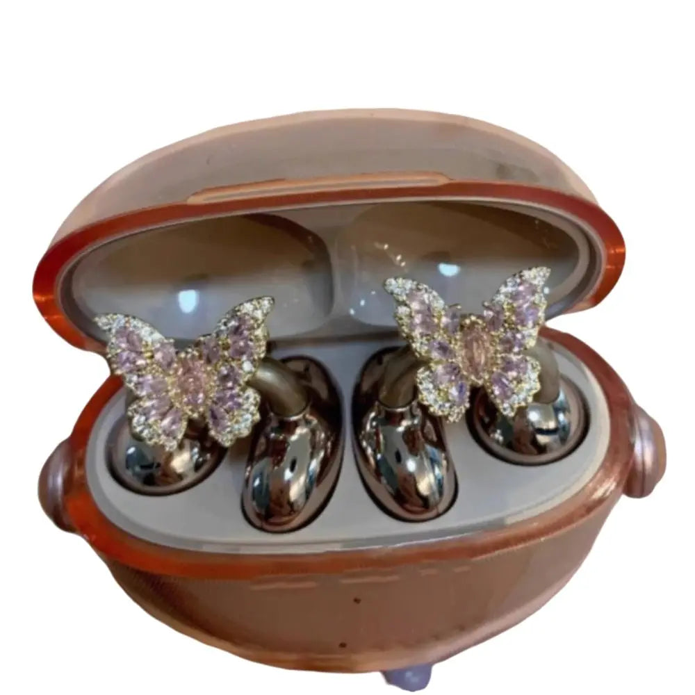 Headphone Diameter Buckle Zircon Rotatable Headphone Decoration Clip