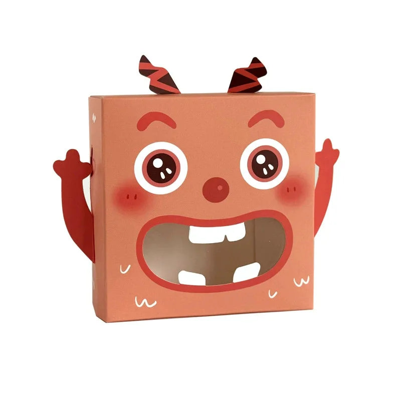20PCS Cartoon Kraft Candy Gift Boxes with Window
