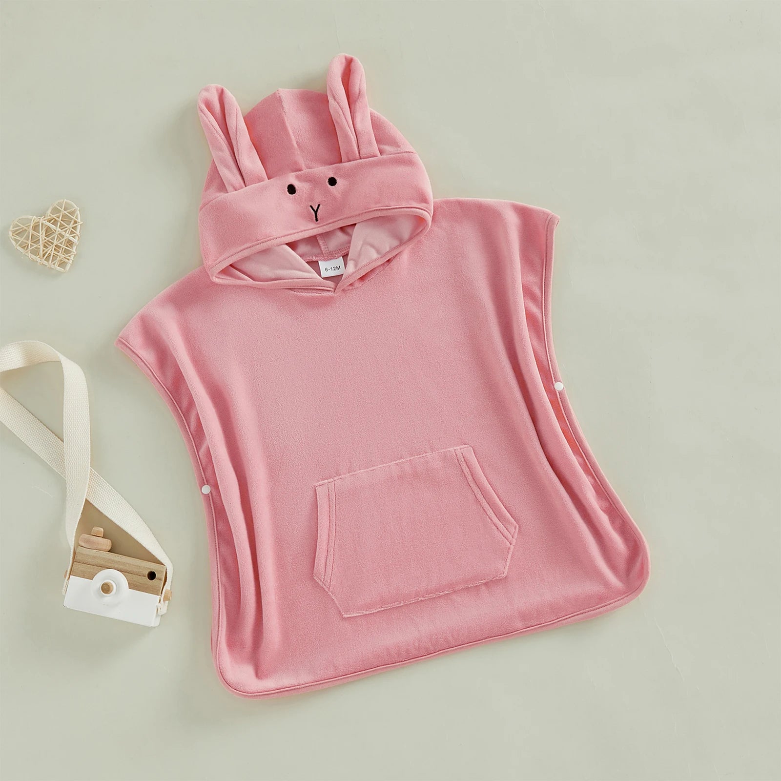 Toddler Hooded Beach Towel Cute Bunny Ears