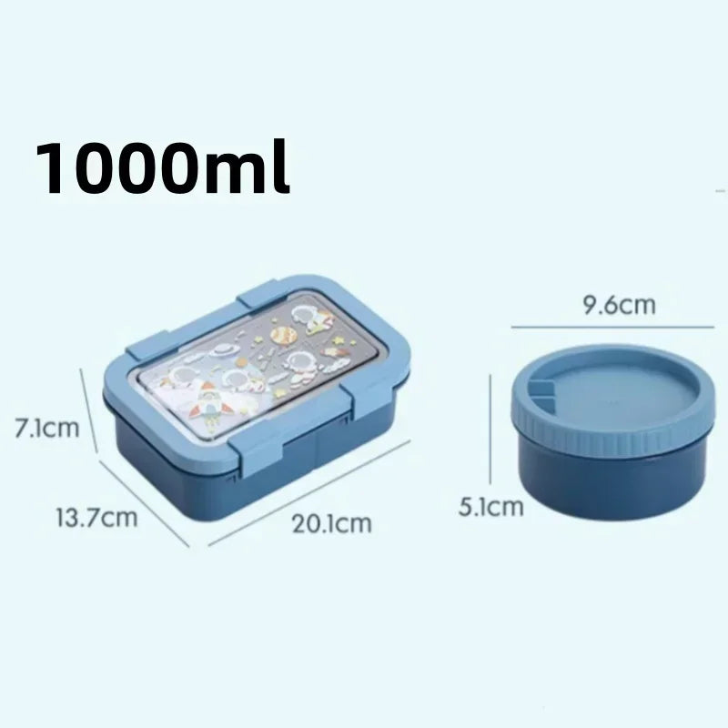 Cute Portable Compartment Kids Lunch Box