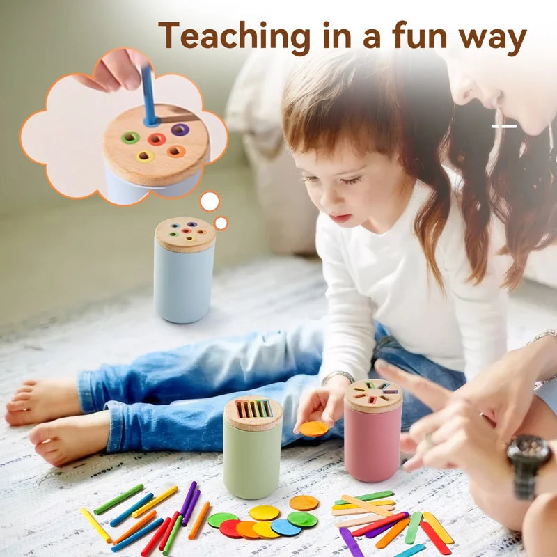 Rainbow Shape Matching Toy for Kids Learning