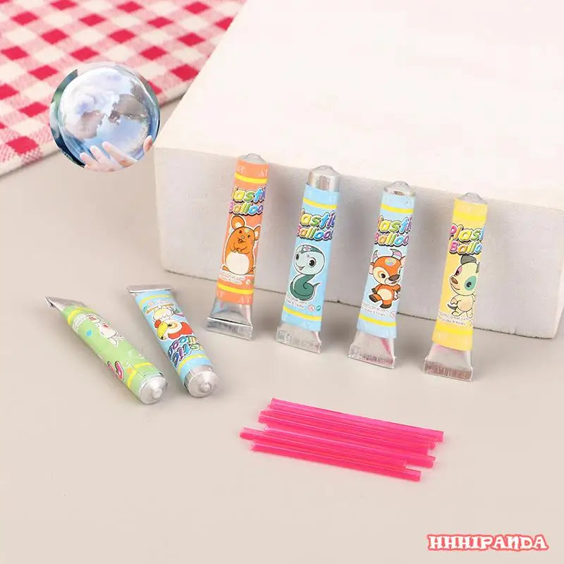 4PCS Nostalgic Toys Magic Bubble Glue Blowing Ball