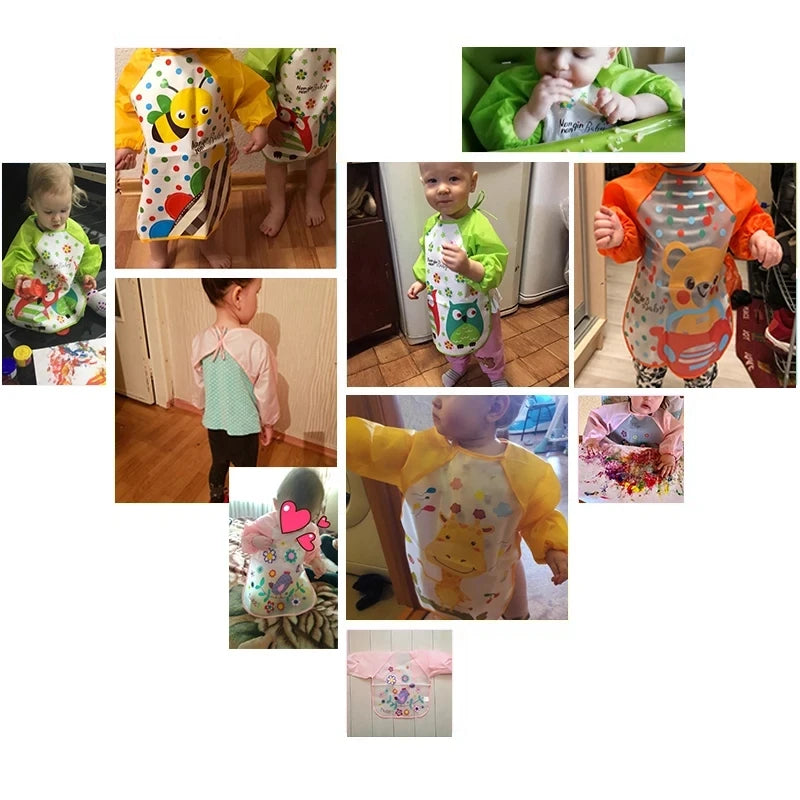 Kids Long Sleeve Feeding Bib