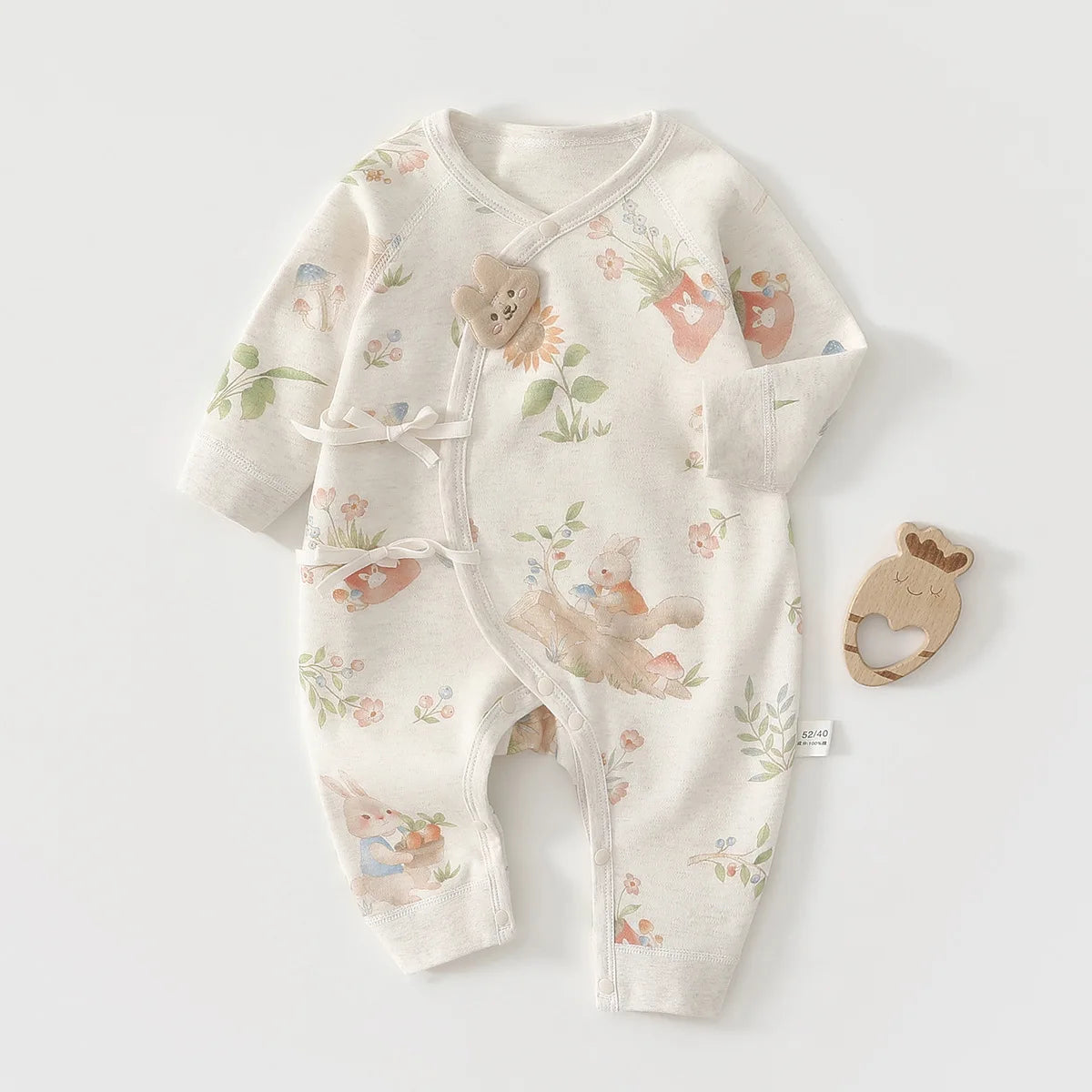 Unisex Baby Cotton Jumpsuit – Spring & Autumn (Newborn)