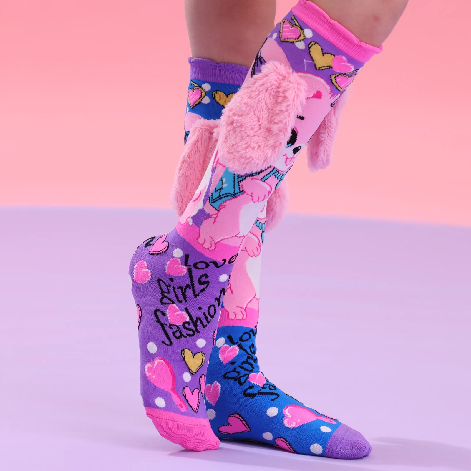 Crazy socks for kids Cute socks girls wacky Funky Stretch Mid to High Novelty Socks