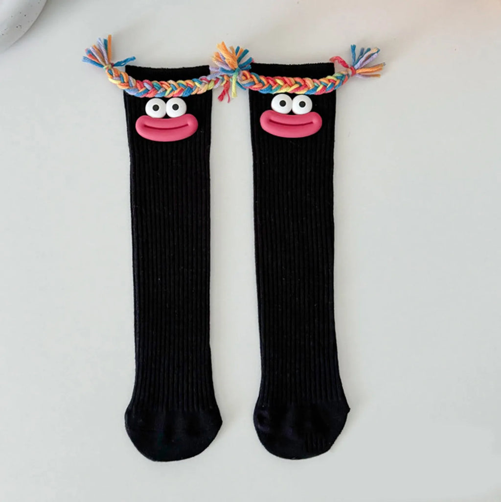 Funny Colorful Cartoon Knee-High Socks