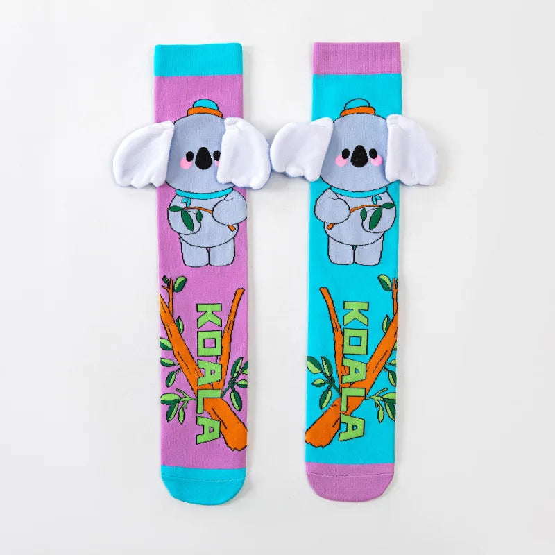 3D Cartoon Kids Socks – Fun in Every Step! Long Socks No Heel