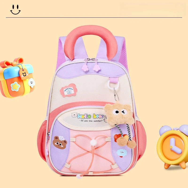 Cute Backpack for Boys Girls Lightweight Preschoolm, Kindergarten School Bag