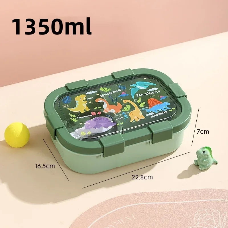 Cute Portable Compartment Kids Lunch Box