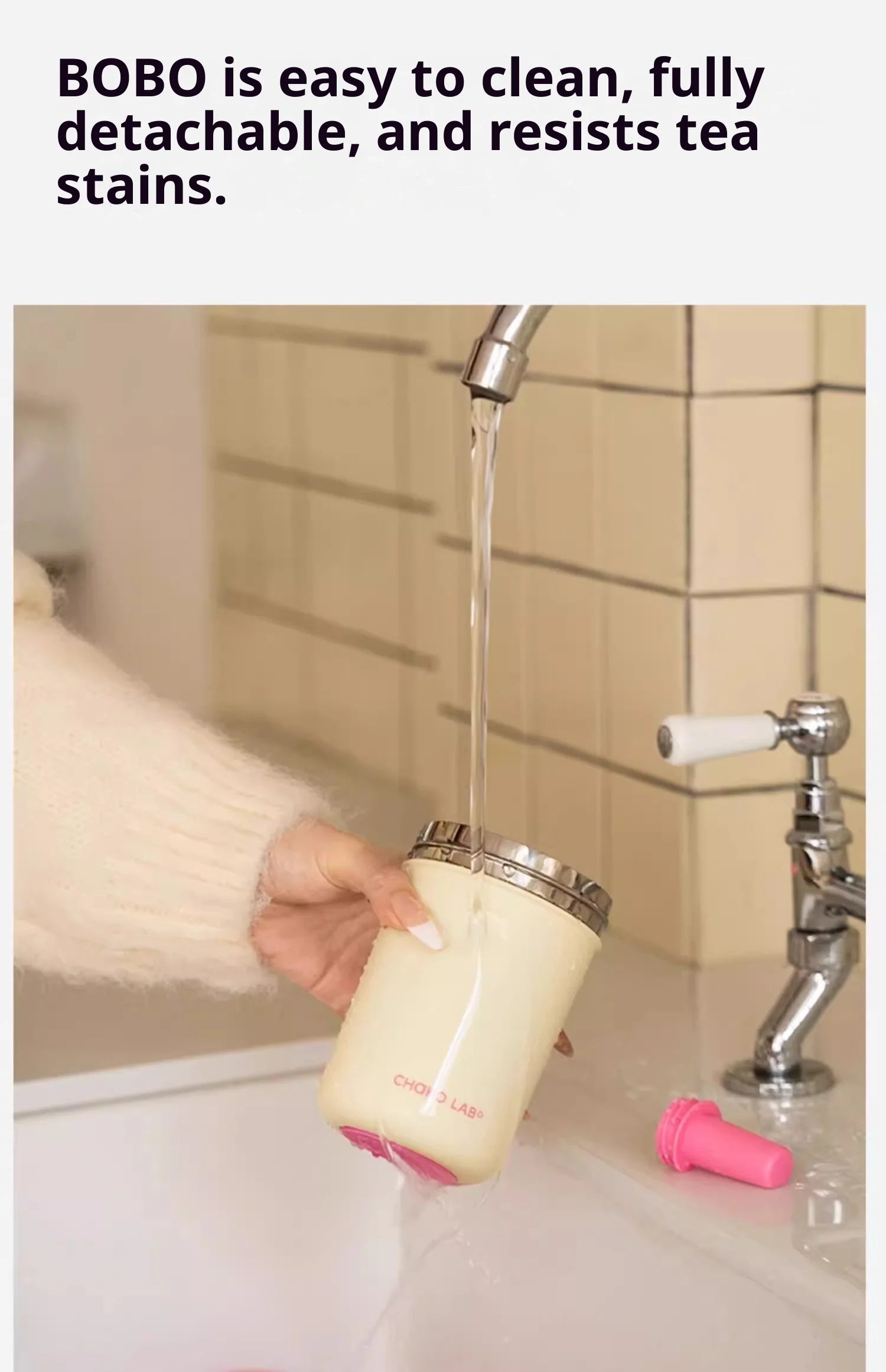 Chakolab Bobo Thermos Cup 485ML Stainless Steel Inner Pot Coffee Cup With Lifting Rope Camping Office Cup Desktop