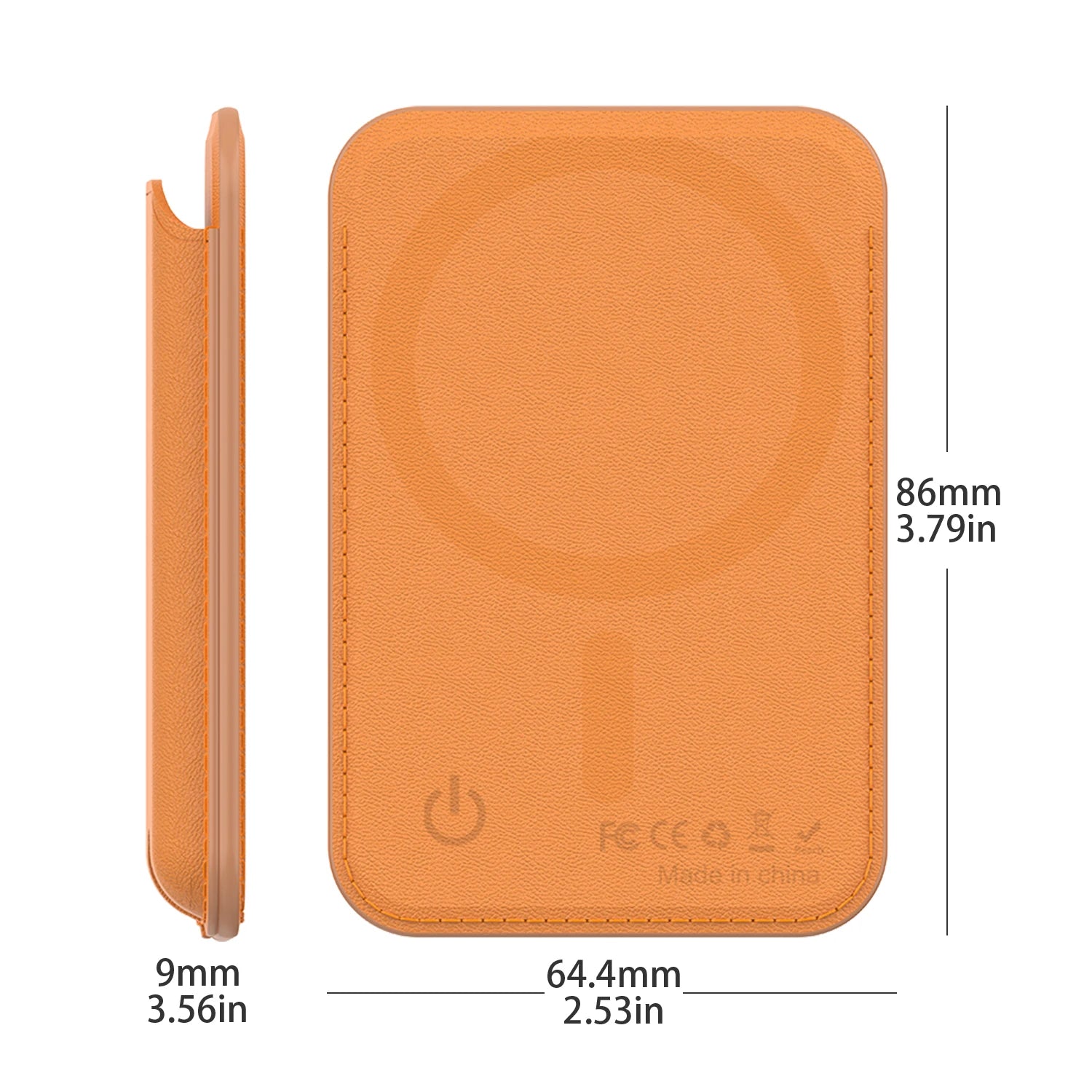 Trackable Magnetic Card Holder Leather Tracker Smart MagSafe Wallet Work with Find My Built in For iPhone 16/15/14 Series