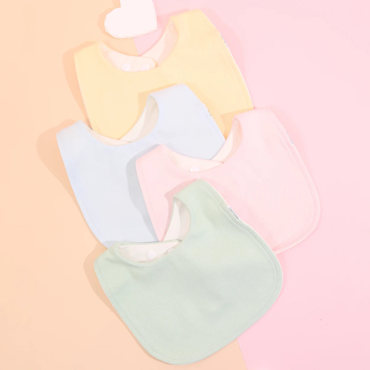 4pcs Cotton Baby Bibs for Boys & Girls