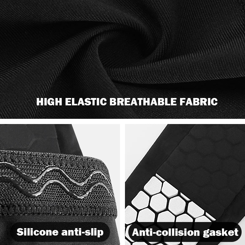 1Pcs Football shin sleeve with protective padding—comfortable, flexible, and perfect for football training and matches