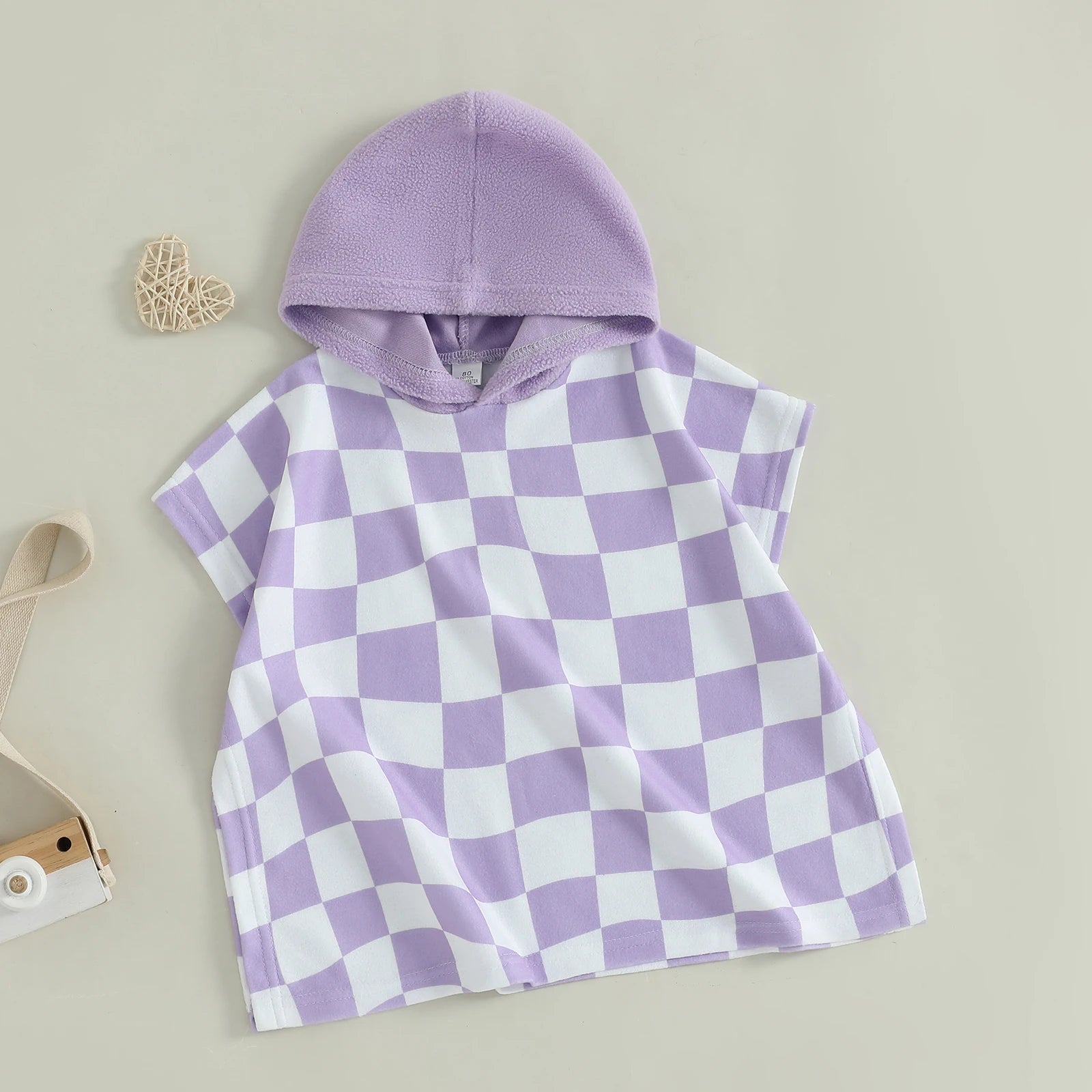 Kids Hooded Beach Poncho Towels Summer Swimwear