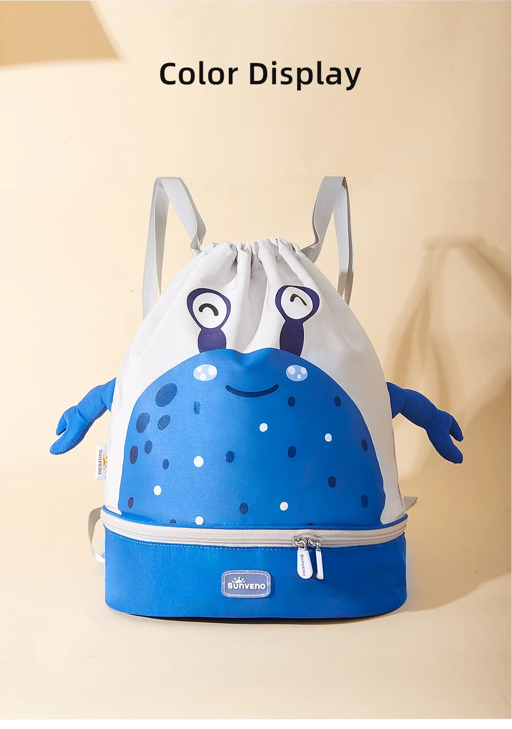 Swim Backpack  Wet and Dry Separation Drawstring Swim Bag Waterproof