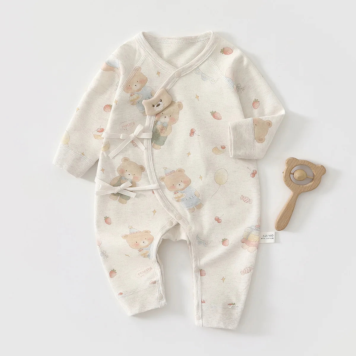 Unisex Baby Cotton Jumpsuit – Spring & Autumn (Newborn)