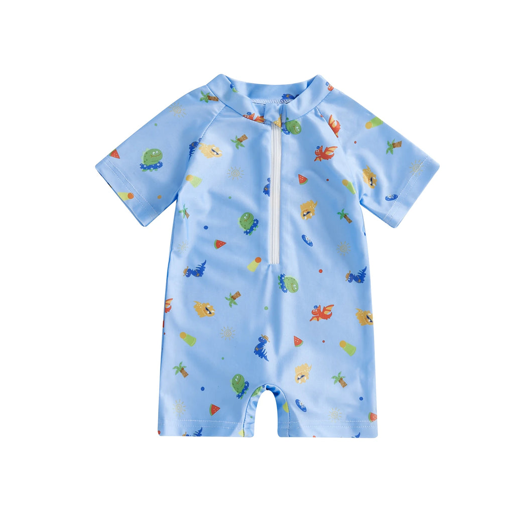 For Baby Boy & Girl Short Sleeve Swimsuit
