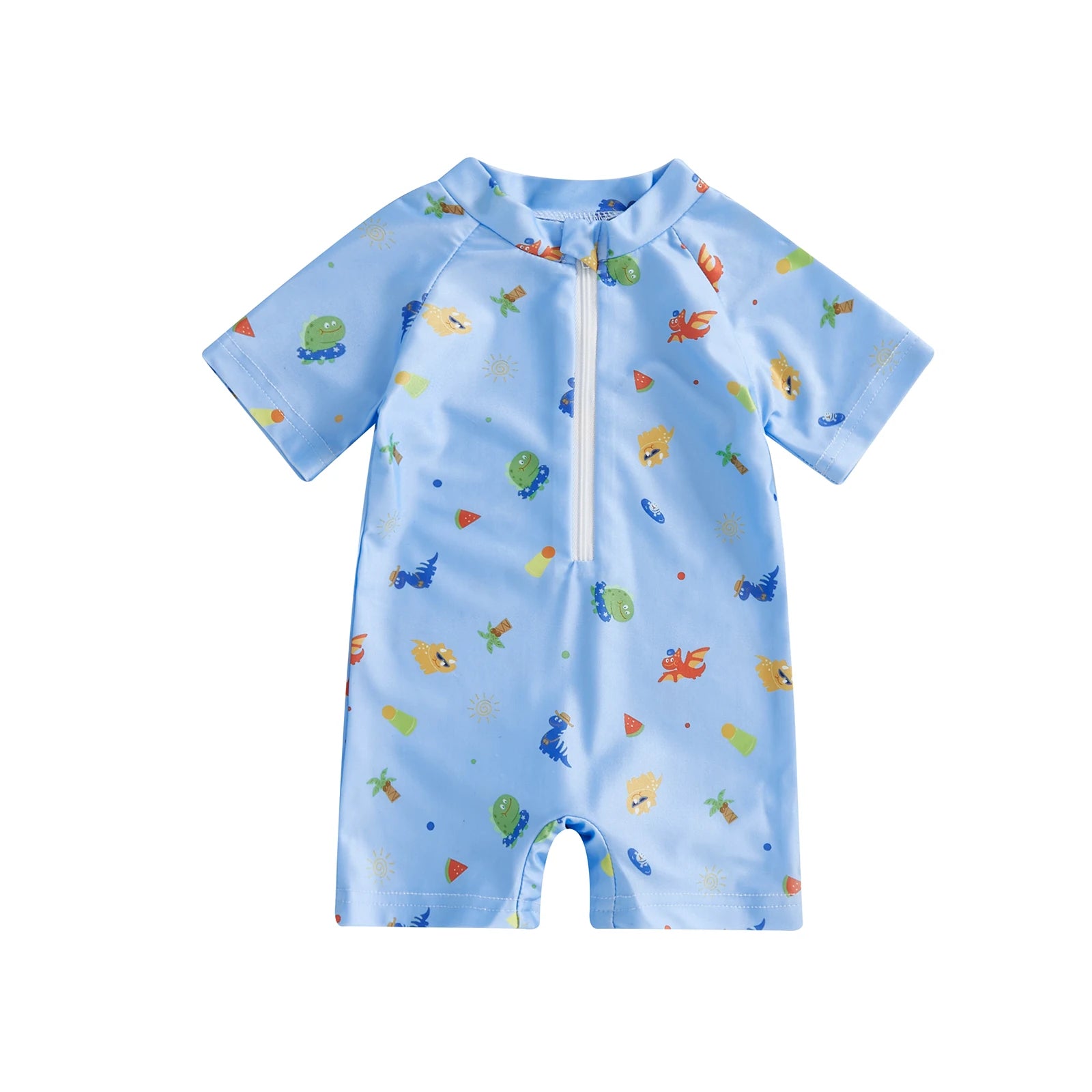 For Baby Boy & Girl Short Sleeve Swimsuit
