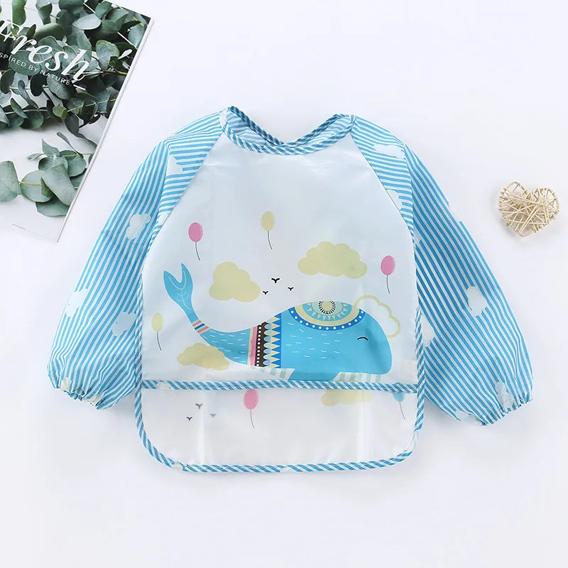 Kids Long Sleeve Feeding Bib