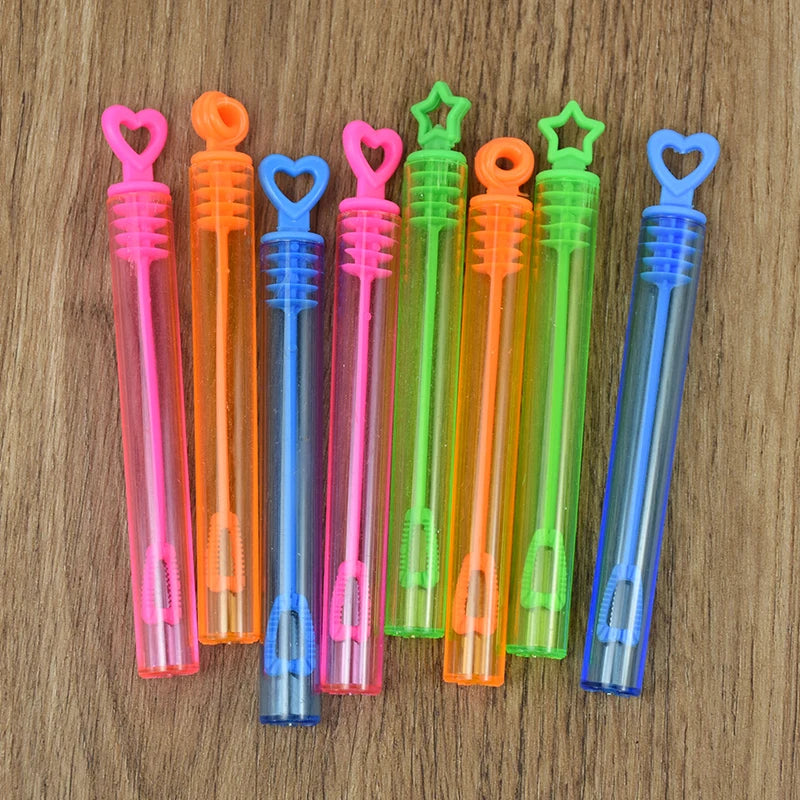 10–50pcs colorful heart bubble bottles – fun kids party favors and gifts.