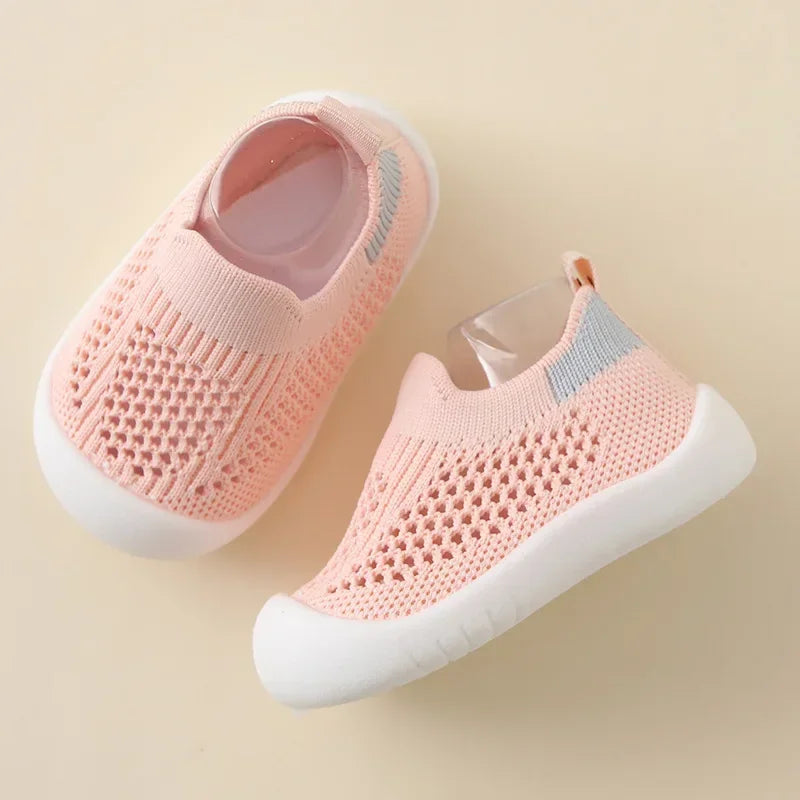 Toddler Shoes Breathable Knitted Kids Sneakers Soft Non-slip