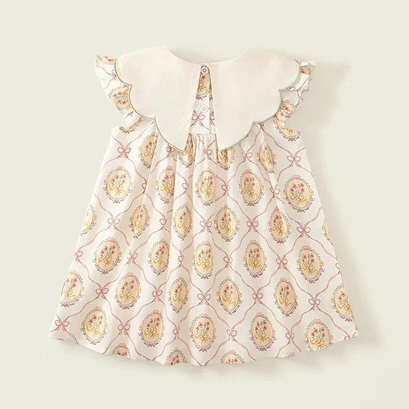 Embroidered Cotton Dress – Vintage Pastoral Summer Princess Style