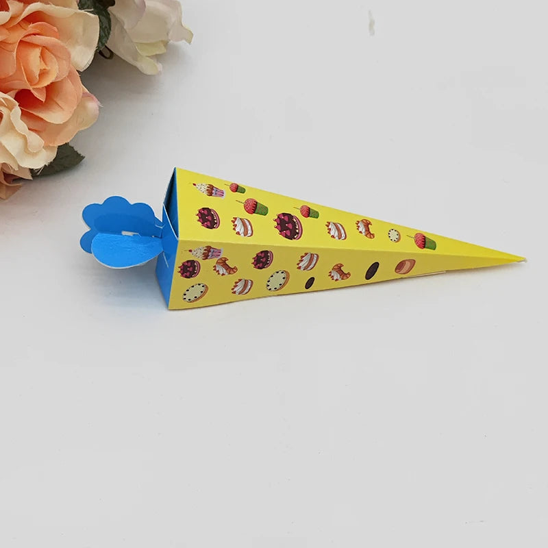25PCS Ice Cream Cone Candy Boxes – Cute Party Favor Packaging