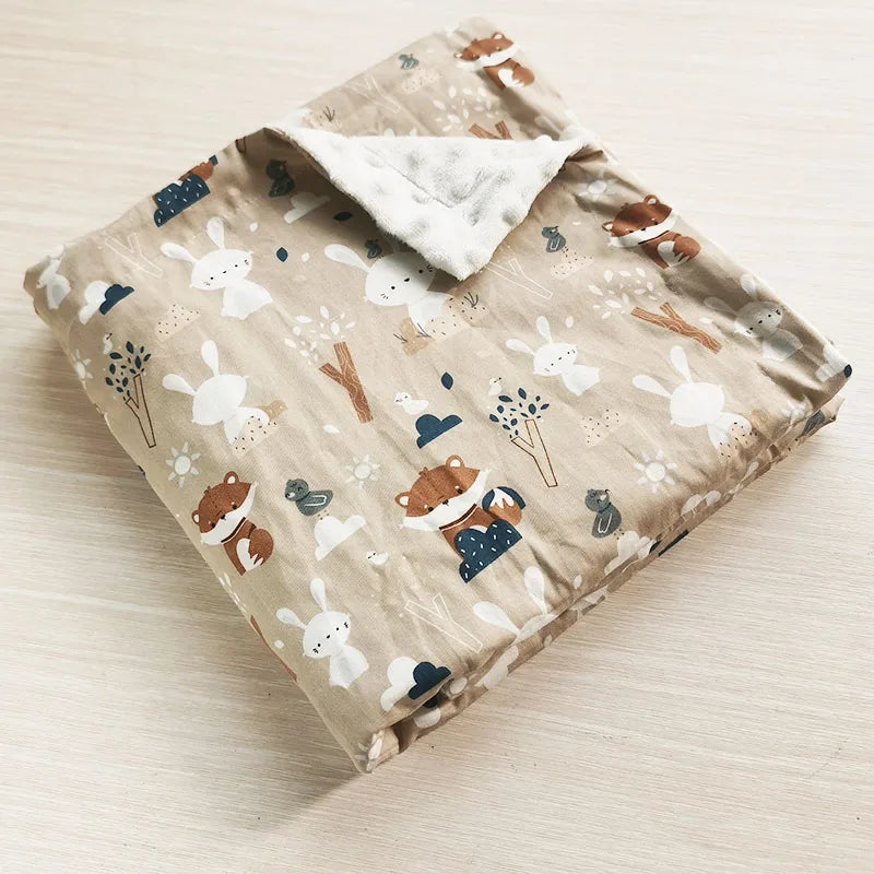 Double Layer Baby Blanket – Soft, Warm & Lightweight