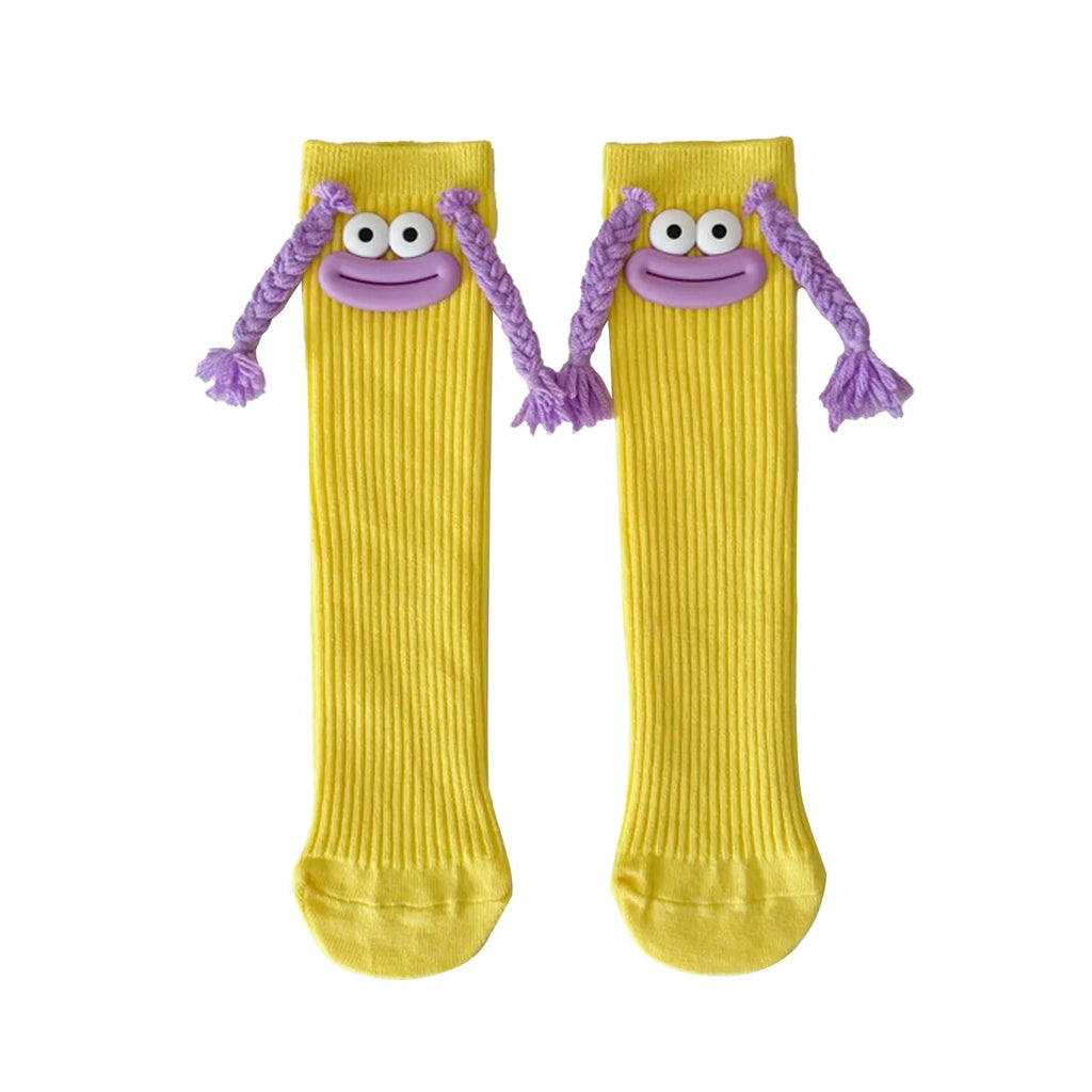 Funny Colorful Cartoon Knee-High Socks