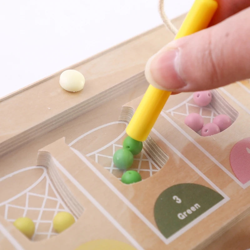 Magnetic Number & Color Puzzle Board – Educational Toy for Toddlers