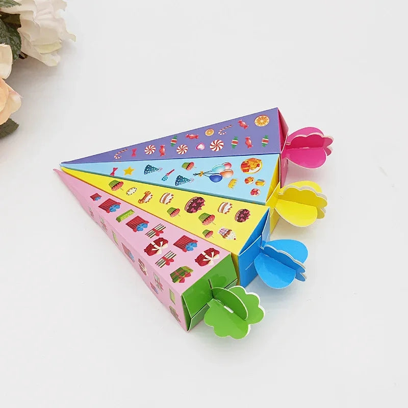 25PCS Ice Cream Cone Candy Boxes – Cute Party Favor Packaging